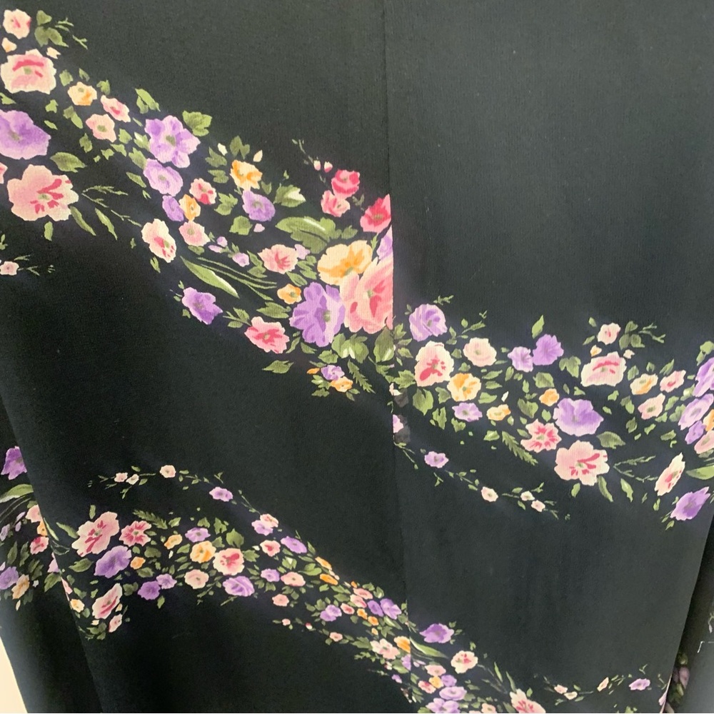 VTG Jones New York Sport 100% Silk Floral Sleeveless Maxi Dress - Picture 2 of 11